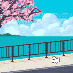 pixel scene + toby fox??